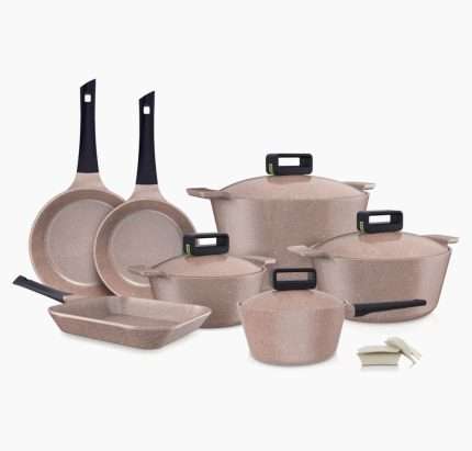 Neoflam / Aluminium ( Lyse Granite Cookware Set 13 Pieces )